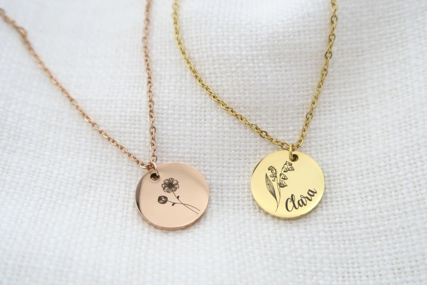 Personalisierte Kette mit Gravurplättchen