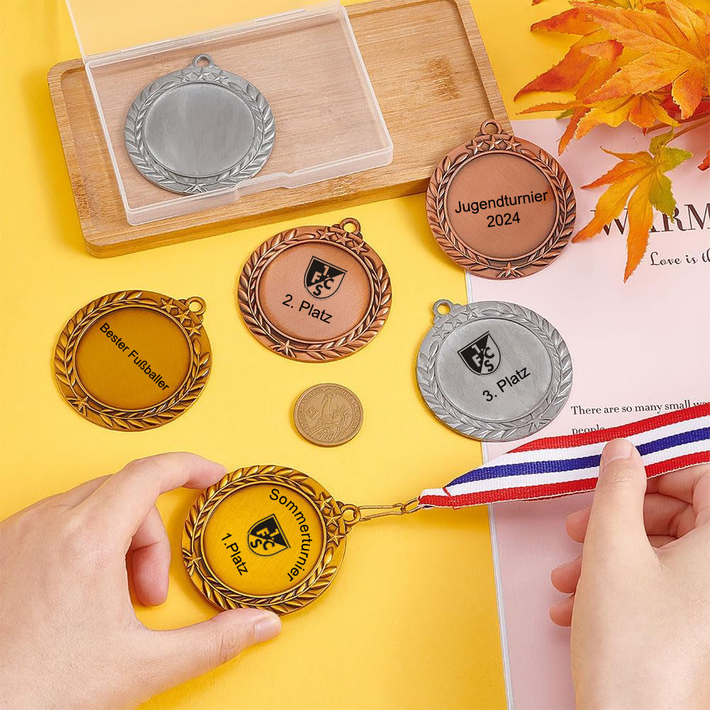 Medaillen mit Gravur personalisieren und selbst gestalten