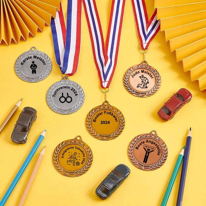 Medaillen mit Gravur personalisieren und selbst gestalten