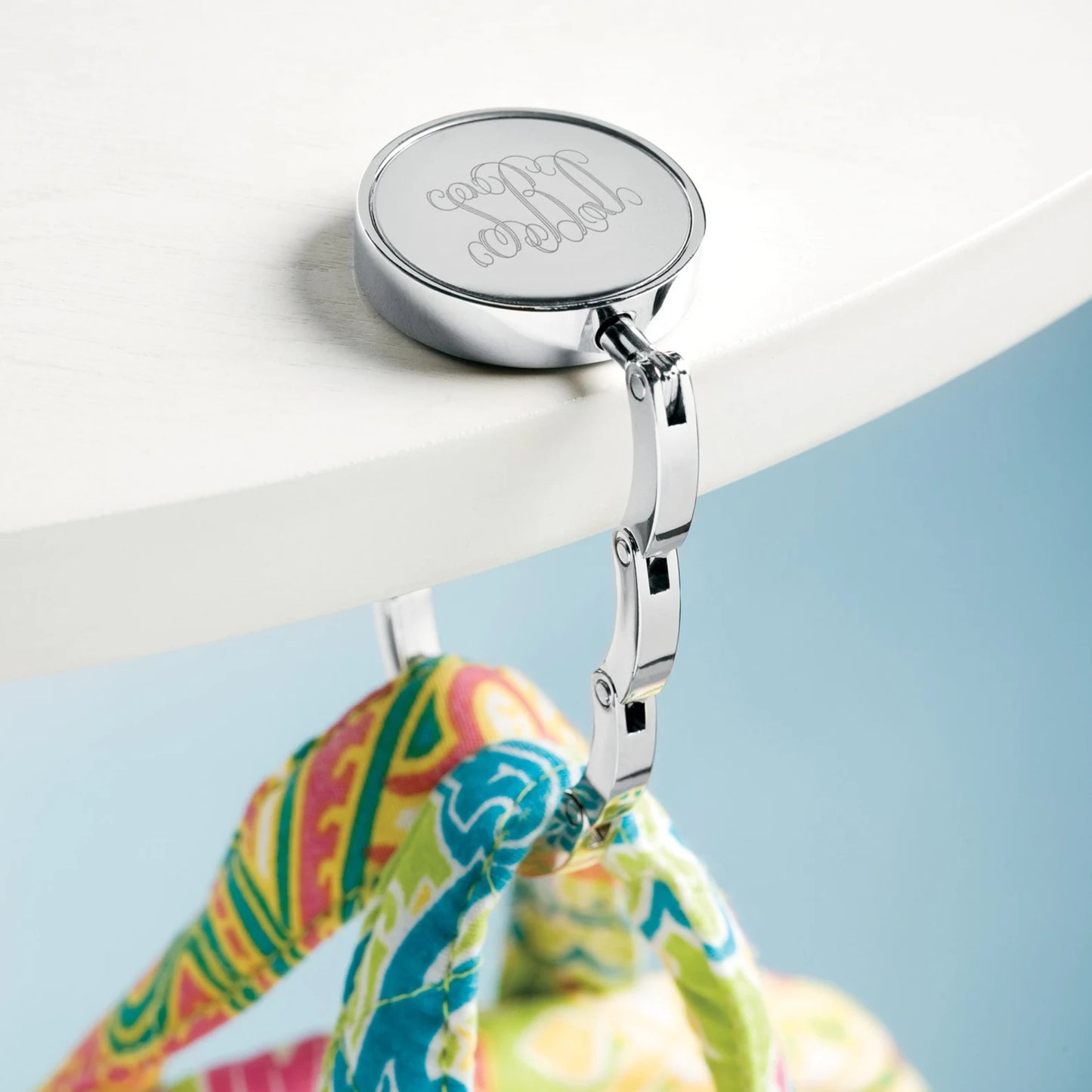 Handtaschenhalter mit Gravur