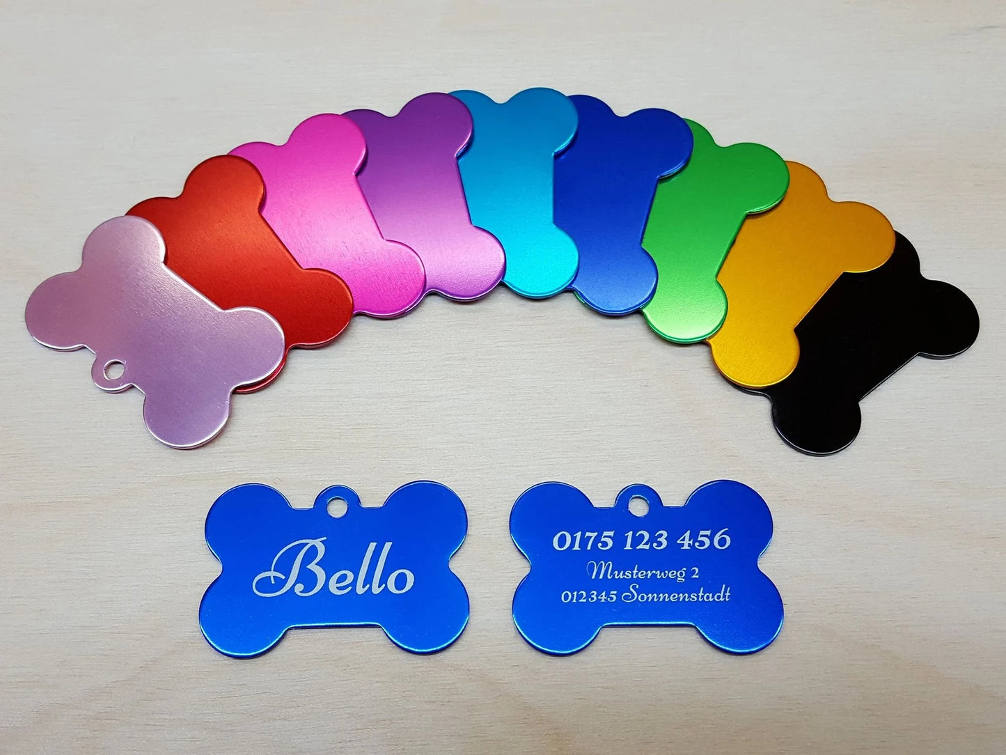 Hundemarke mit Gravur