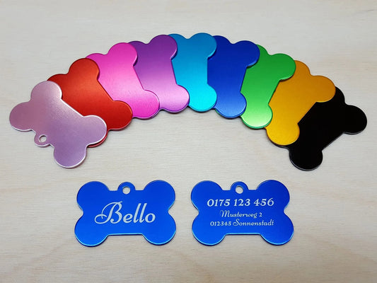 Hundemarke mit Gravur