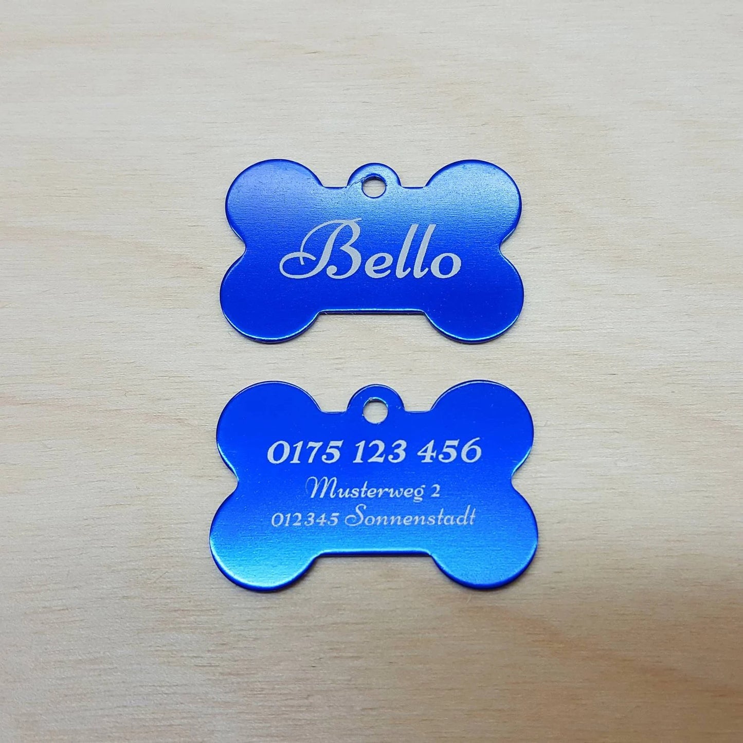 Hundemarke mit Gravur