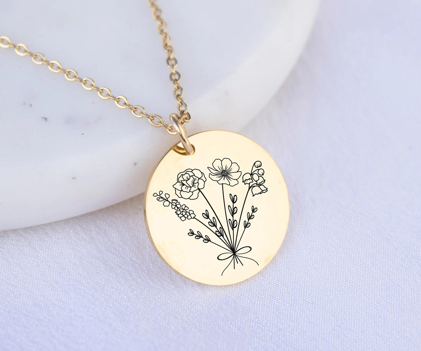 Personalisierte Kette mit Gravurplättchen