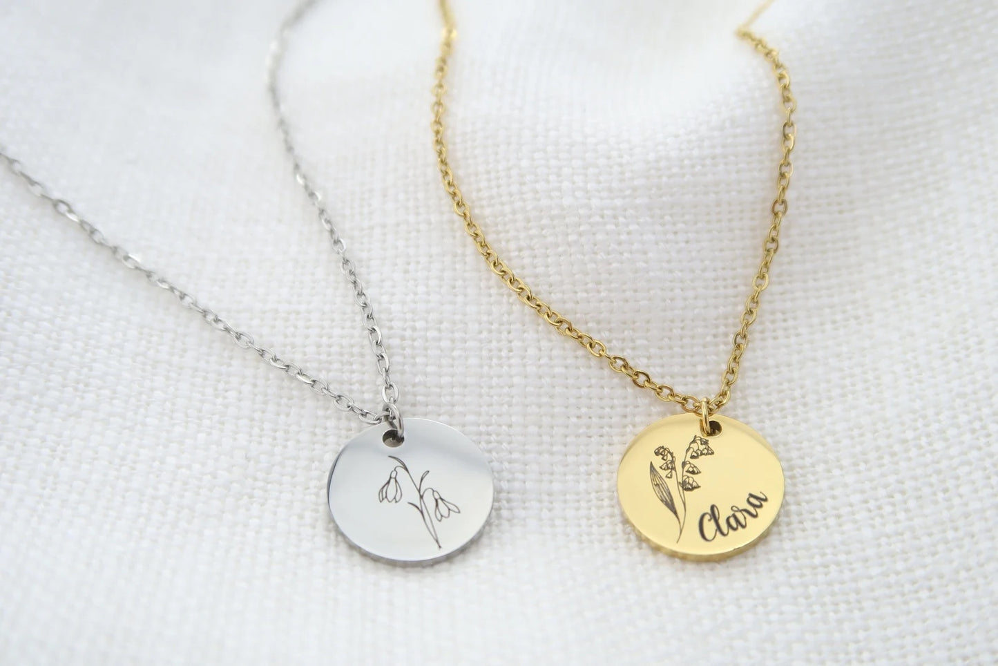 Personalisierte Kette mit Gravurplättchen