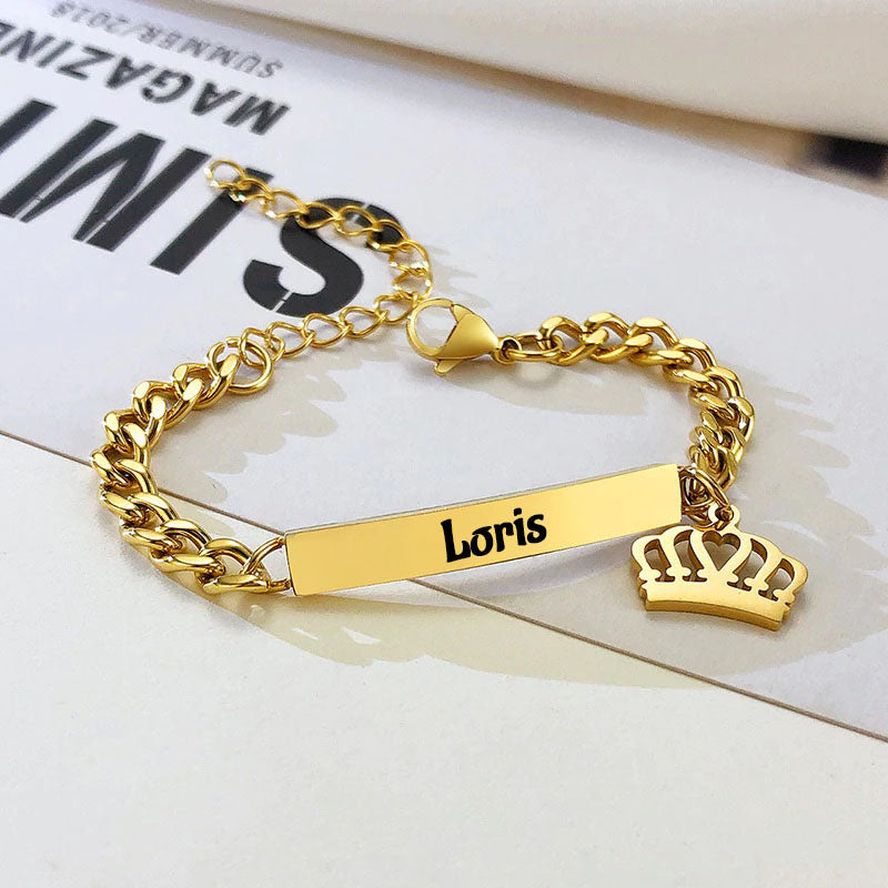 Personalisiertes Baby Kinder Armband mit Gravur