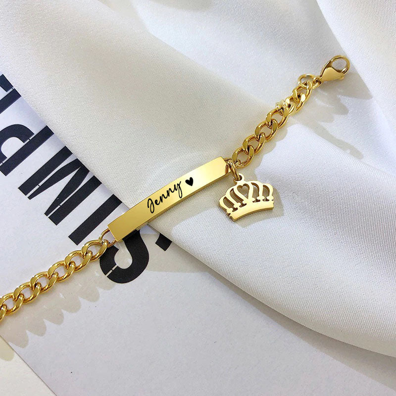 Personalisiertes Baby Kinder Armband mit Gravur